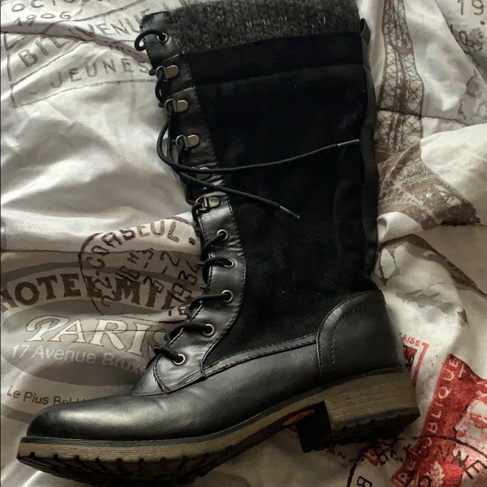 Black boots